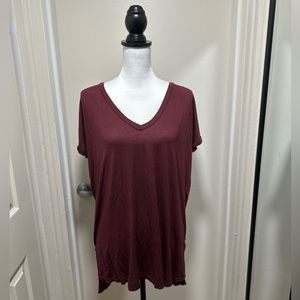 Brandy Melville Burgundy Tunic Top